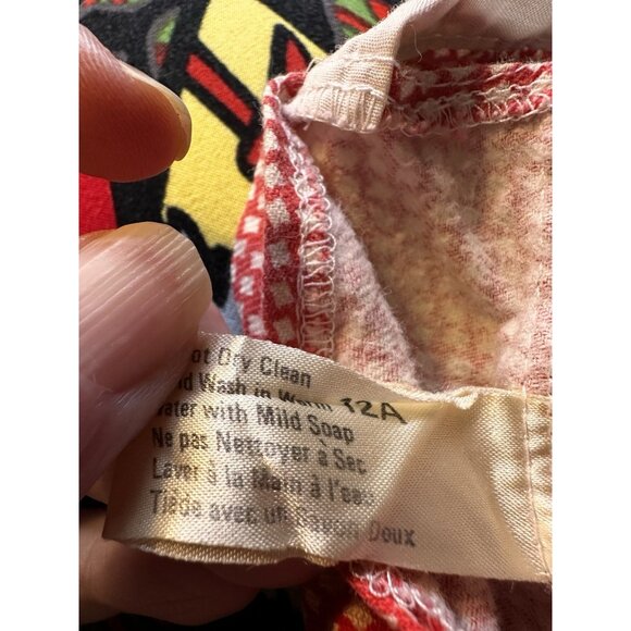 Vtg 1983 Cabbage Patch Kids Red White Plaid With Lacy Shirt Romper Coleco-1 - Picture 14 of 15